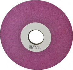 Grier Abrasives - 6" Diam, 1-1/4" Hole Size, 1/2" Overall Thickness, 80 Grit, Type 12 Tool & Cutter Grinding Wheel - Medium Grade, Aluminum Oxide, K Hardness, Vitrified Bond, 4,138 RPM - A1 Tooling