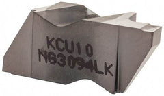 Kennametal - 3094NG K Grade KCU10, 2.39mm Cutting Width Carbide Grooving Insert - 3.81mm Max Depth of Cut, Left Hand, 0.19mm Corner Radius, AlTiN Finish - A1 Tooling