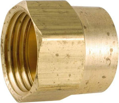 ANDERSON METALS - 3/4 FGHT & 1/2 FPT Garden Hose Female x FIP - Lead Free Brass, Female Hose to Female Pipe Connector - A1 Tooling