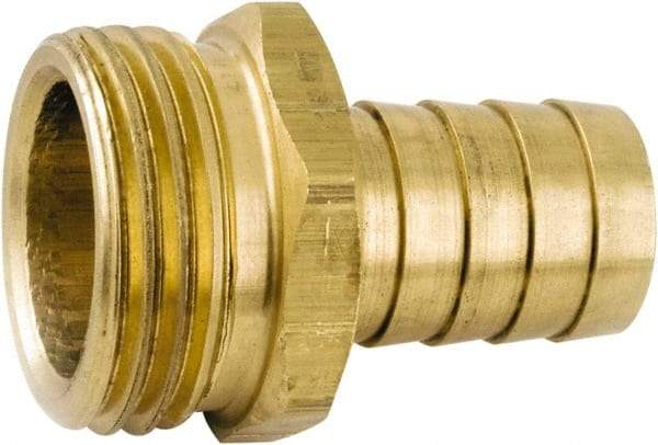 ANDERSON METALS - 3/4 GHT Garden Hose Barb x Male - Lead Free Brass, Male Hose to Barb Connector - A1 Tooling