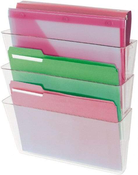 UNIVERSAL - 8-1/2 x 11", Letter Size, Clear, Expanding Hanging File Holder - A1 Tooling