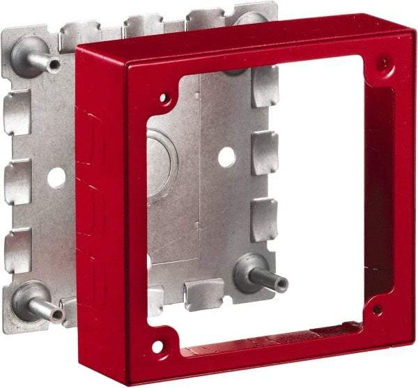 Hubbell Wiring Device-Kellems - 4.64 Inch Long x 1.38 Inch Wide x 4.54 Inch High, Rectangular Raceway Box - Red, For Use with HBL500 Series Raceways and HBL750 Series Raceways - A1 Tooling