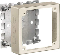 Hubbell Wiring Device-Kellems - 4.64 Inch Long x 1.38 Inch Wide x 4.54 Inch High, Rectangular Raceway Box - Ivory, For Use with HBL500 Series Raceways and HBL750 Series Raceways - A1 Tooling