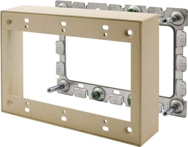 Hubbell Wiring Device-Kellems - 6.45 Inch Long x 1.38 Inch Wide x 4.54 Inch High, Rectangular Raceway Box - Ivory, For Use with HBL500 Series Raceways and HBL750 Series Raceways - A1 Tooling