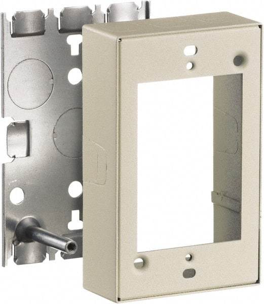 Hubbell Wiring Device-Kellems - 2.82 Inch Long x 1.13 Inch Wide x 4.54 Inch High, Rectangular Raceway Box - Ivory, For Use with HBL500 Series Raceways and HBL750 Series Raceways - A1 Tooling