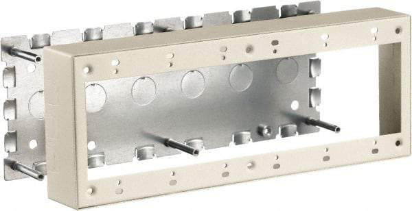 Hubbell Wiring Device-Kellems - 11.89 Inch Long x 1-3/4 Inch Wide x 4.54 Inch High, Rectangular Raceway Box - Ivory, For Use with HBL500 Series Raceways and HBL750 Series Raceways - A1 Tooling