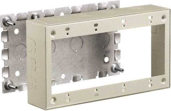 Hubbell Wiring Device-Kellems - 8.26 Inch Long x 1-3/4 Inch Wide x 4.54 Inch High, Rectangular Raceway Box - Ivory, For Use with HBL500 Series Raceways and HBL750 Series Raceways - A1 Tooling