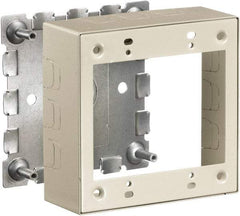 Hubbell Wiring Device-Kellems - 4.64 Inch Long x 1-3/4 Inch Wide x 4.54 Inch High, Rectangular Raceway Box - Ivory, For Use with HBL500 Series Raceways and HBL750 Series Raceways - A1 Tooling