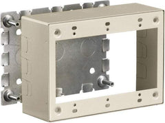 Hubbell Wiring Device-Kellems - 6.45 Inch Long x 1.38 Inch Wide x 4.54 Inch High, Rectangular Raceway Box - Ivory, For Use with HBL500 Series Raceways and HBL750 Series Raceways - A1 Tooling