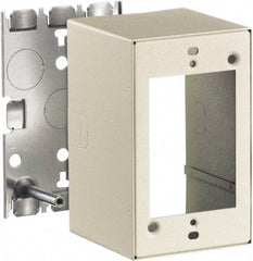 Hubbell Wiring Device-Kellems - 2.82 Inch Long x 2-3/4 Inch Wide x 4.54 Inch High, Rectangular Raceway Box - Ivory, For Use with HBL500 Series Raceways and HBL750 Series Raceways - A1 Tooling