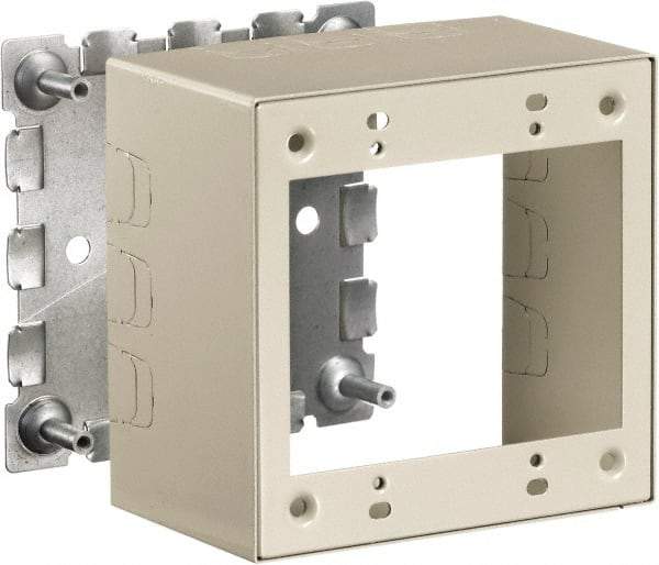 Hubbell Wiring Device-Kellems - 4.64 Inch Long x 2-3/4 Inch Wide x 4.54 Inch High, Rectangular Raceway Box - Ivory, For Use with HBL500 Series Raceways and HBL750 Series Raceways - A1 Tooling