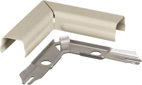 Hubbell Wiring Device-Kellems - 2.68 Inch Long x 0.61 Inch Wide x 2.68 Inch High, Raceway Elbow End - 90°, Ivory, For Use with HBL500 Series Raceways and HBL750 Series Raceways - A1 Tooling