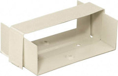 Hubbell Wiring Device-Kellems - 5.02 Inch Long x 2.79 Inch Wide, Rectangular Raceway Fitting - Ivory, For Use with HBL4750 Series Raceways - A1 Tooling