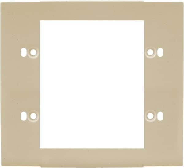 Hubbell Wiring Device-Kellems - 5.12 Inch Long x 4-3/4 Inch High, Rectangular Raceway Plate - Ivory, For Use with HBL4700 Series Raceways and HBL4750 Series Metal Raceways - A1 Tooling