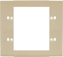 Hubbell Wiring Device-Kellems - 5.12 Inch Long x 4-3/4 Inch High, Rectangular Raceway Plate - Ivory, For Use with HBL4700 Series Raceways and HBL4750 Series Metal Raceways - A1 Tooling