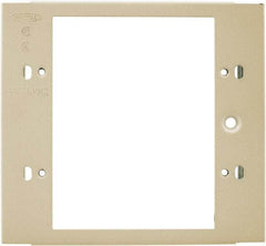 Hubbell Wiring Device-Kellems - 4.32 Inch Long x 4-3/4 Inch High, Rectangular Raceway Plate - Ivory, For Use with HBL4700 Series Raceways and HBL4750 Series Metal Raceways - A1 Tooling