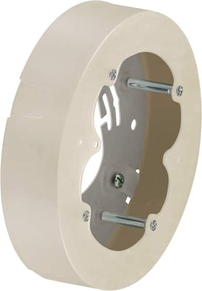 Hubbell Wiring Device-Kellems - 5.31 Inch Wide x 1.29 Inch High, Round Raceway Box - White, For Use with Nonmetallic PlugTrak Raceways, PL1 LANTrak, PP1 PremiseTrak and PW2 WallTrak Latching Raceways - A1 Tooling