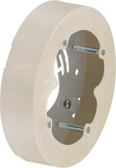 Hubbell Wiring Device-Kellems - 5.31 Inch Wide x 1.29 Inch High, Round Raceway Box - White, For Use with Nonmetallic PlugTrak Raceways, PL1 LANTrak, PP1 PremiseTrak and PW2 WallTrak Latching Raceways - A1 Tooling