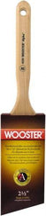 Wooster Brush - 2-1/2" Angled Synthetic Sash Brush - 2-15/16" Bristle Length, 7-7/8" Maple Fluted Handle - A1 Tooling