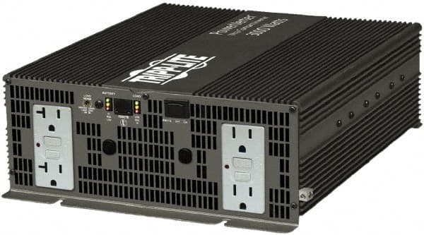 Tripp-Lite - 4 Connection, 12 VDC Input, 120 VAC Output, 6,000 Peak Wattage, Surface Mount Power Inverter - 10-1/2" Wide x 4" Deep x 4" High, 3,000 Watt Continuous Output Power, Fan Cooled - A1 Tooling