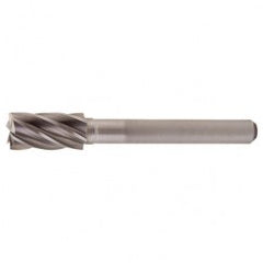 SB-6 Aluminum Cut Solid Carbide Bur-Cylindrical with End Cut - A1 Tooling