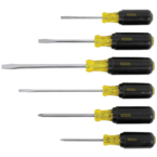 STANLEY® 6 Piece Vinyl Grip DIY Screwdriver Set - A1 Tooling