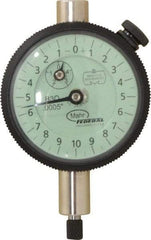 Mahr - 0.05" Range, 0-10-0 Dial Reading, 0.0005" Graduation Dial Drop Indicator - 1-3/4" Dial, 0.02" Range per Revolution, 0.0005" Accuracy, Revolution Counter - A1 Tooling