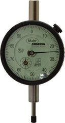 Mahr - 1/2" Range, 0-100 Dial Reading, 0.001" Graduation Dial Drop Indicator - 2-1/4" Dial, 0.1" Range per Revolution, 0.001" Accuracy, Revolution Counter - A1 Tooling