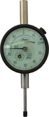 Mahr - 1" Range, 0-100 Dial Reading, 0.001" Graduation Dial Drop Indicator - 2-1/4" Dial, 0.1" Range per Revolution, 0.001" Accuracy, Revolution Counter - A1 Tooling