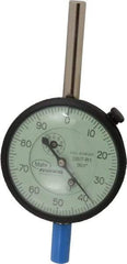 Mahr - 2" Range, 0-100 Dial Reading, 0.001" Graduation Dial Drop Indicator - 2-3/4" Dial, 0.1" Range per Revolution, 0.001" Accuracy, Revolution Counter - A1 Tooling