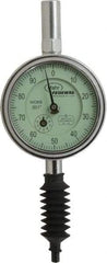 Mahr - 1" Range, 0-100 Dial Reading, 0.001" Graduation Dial Drop Indicator - 2-1/4" Dial, 0.1" Range per Revolution, 0.001" Accuracy, Revolution Counter - A1 Tooling