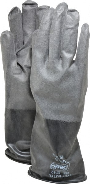 SHOWA - Size XL (10), 14" Long, 14 mil, Unsupported, Butyl Chemical Resistant Gloves - A1 Tooling