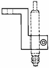 Mahr - Remote Data Collection L Bracket - 52.32mm Overall Length, For Use with Cartridge Type Gage Head - A1 Tooling