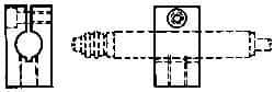 Mahr - Remote Data Collection Square Bracket - 28.6mm Overall Length, For Use with Cartridge Type Gage Head, Max micro m Indicators, Remote Indicating Units - A1 Tooling