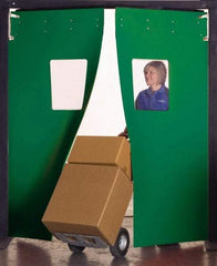 Aleco - 6' Door Width x 8' Door Height 3-Ply Fabrication Double Impact Door - Green - A1 Tooling