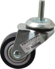 Value Collection - 3" Diam x 1-1/4" Wide x 4-3/8" OAH Stem Mount Swivel Caster - Polyurethane, 300 Lb Capacity, Self-Lubricating Bearing, 1/2-13 x 1-1/2" Threaded Stem - A1 Tooling