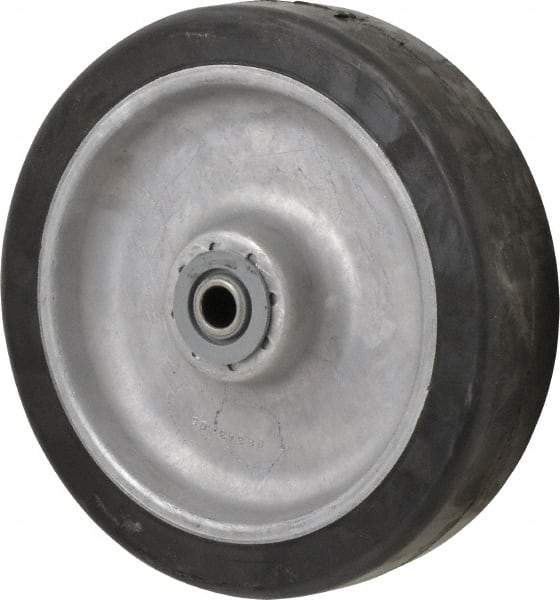 Albion - 8 Inch Diameter x 2 Inch Wide, Rubber Caster Wheel - 600 Lb. Capacity, 2-3/8 Inch Hub Length, 1/2 Inch Axle Diameter, Sealed Roller Bearing - A1 Tooling