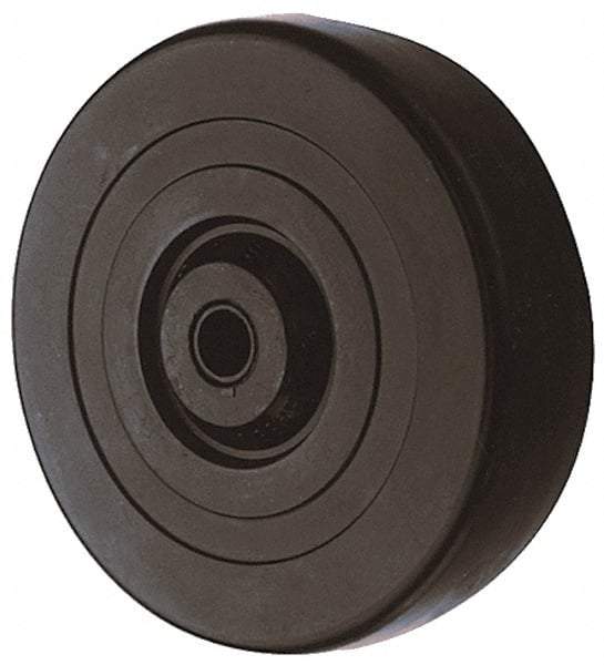 Albion - 3 Inch Diameter x 1-1/4 Inch Wide, Hard Rubber Caster Wheel - 210 Lb. Capacity, 1-19/32 Inch Hub Length, 5/16 Inch Axle Diameter, Self-Lube Bearing - A1 Tooling