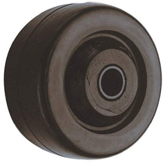 Albion - 3 Inch Diameter x 13/16 Inch Wide, Soft Rubber Caster Wheel - 100 Lb. Capacity, 15/16 Inch Hub Length, 1/4 Inch Axle Diameter, Self-Lube Bearing - A1 Tooling