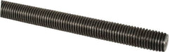 Made in USA - 7/8-9 UNC (Coarse), 6' Long, Low Carbon Steel Threaded Rod - Oil Finish Finish, Right Hand Thread - A1 Tooling