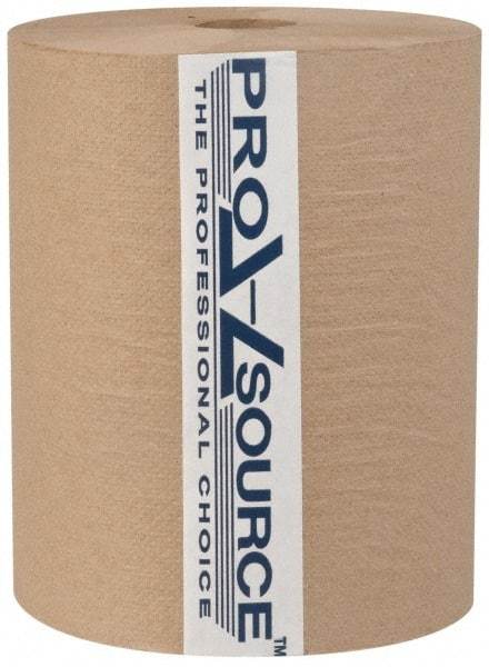 PRO-SOURCE - Hard Roll of 1 Ply Natural Paper Towels - 10" Wide, 600' Roll Length - A1 Tooling