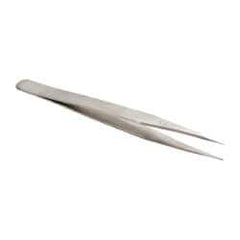 Value Collection - 4-3/4" OAL 3-SA Dumont-Style Swiss Pattern Tweezers - Tapered Shanks with Beveled Edges, Honed, Sharp Points - A1 Tooling