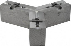 Abbott Workholding Products - Tongue & Groove Attachment, Square Soft Lathe Chuck Jaw - 3 Jaws, Aluminum, 1-3/4" Btw Mount Hole Ctrs, 4" Long x 1-1/2" Wide x 2" High, 5/16" Groove, 3/8" Fastener - A1 Tooling