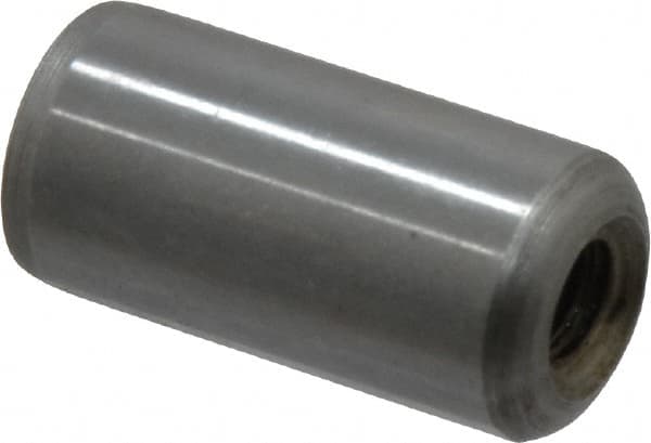 Gibraltar - 1/2" Diam x 1" Pin Length C-1215 Case Hardened Steel Pull Out Dowel Pin - 1 Beveled & 1 Threaded End - A1 Tooling