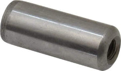 Gibraltar - 1/2" Diam x 1-1/4" Pin Length C-1215 Case Hardened Steel Pull Out Dowel Pin - 1 Beveled & 1 Threaded End - A1 Tooling