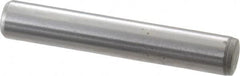 Gibraltar - 1/4" Diam x 1-1/2" Pin Length C-1215 Case Hardened Steel Pull Out Dowel Pin - 1 Beveled & 1 Threaded End - A1 Tooling