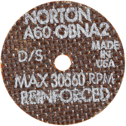 2″ × 0.060″ × 1/8″ Small Diameter Cut-Off Wheel Type 01 Straight 60 Grit Aluminum Oxide - A1 Tooling