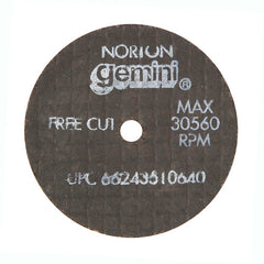 ‎2-1 /2″ × 0.060″ × 1/4″ Gemini Small Diameter Cut-Off Wheel Type 01 Straight Aluminum Oxide - A1 Tooling