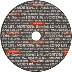 3 × 1/8 × 3/8″ Gemini Long Life Small Diameter Cut-Off Wheel <=3″ A 36 V B25 Type 01/41 - A1 Tooling