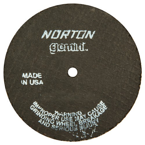 4″ × 1/8″ × 1/4″ Gemini Small Diameter Cut-Off Wheel Type 01 Straight Aluminum Oxide - A1 Tooling